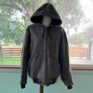 VINTAGE AUTHENTIC CARHARTT DISTRESSED GRUNGE COUNTRY FARMERS JACKET J25 CHT